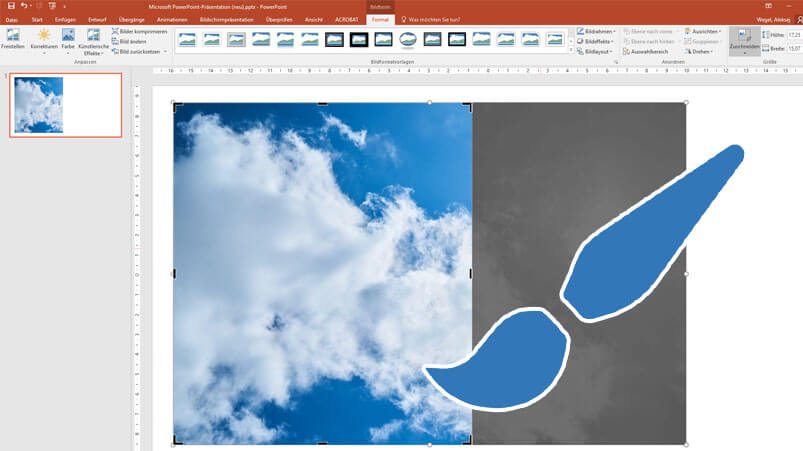 Bilder mit PowerPoint bearbeiten