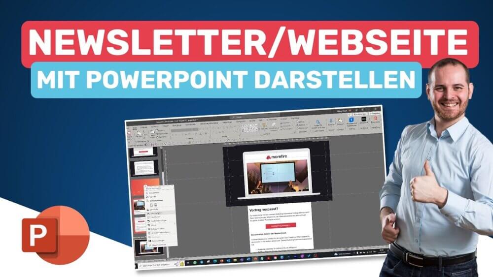 Newsletter und Landingpages mit PowerPoint darstellen
